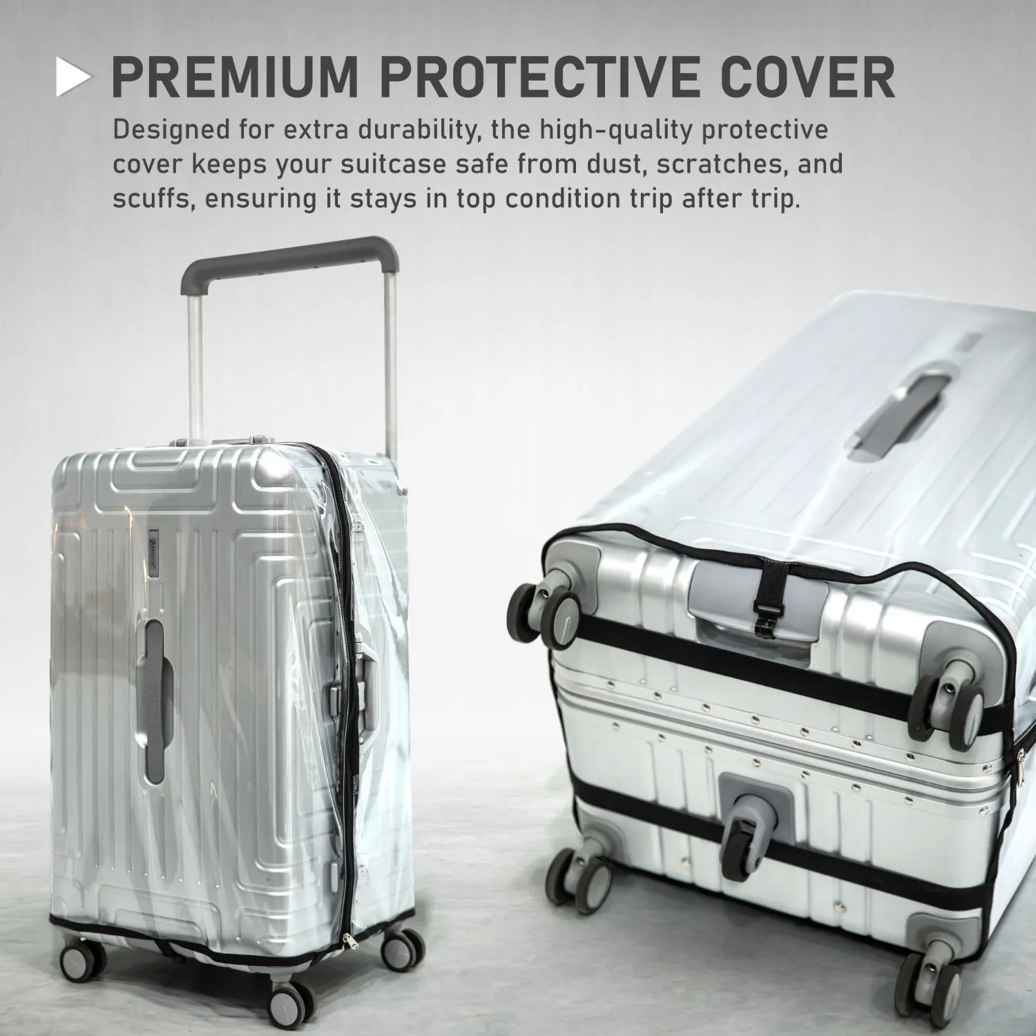 Aerolite Aluminium Zipperless PP Trunk, Premium Trunk Suitcase, TSA Latch-Lock, Aluminium Frame, Silent Hinomoto Wheels, 97.6L Large Luggage