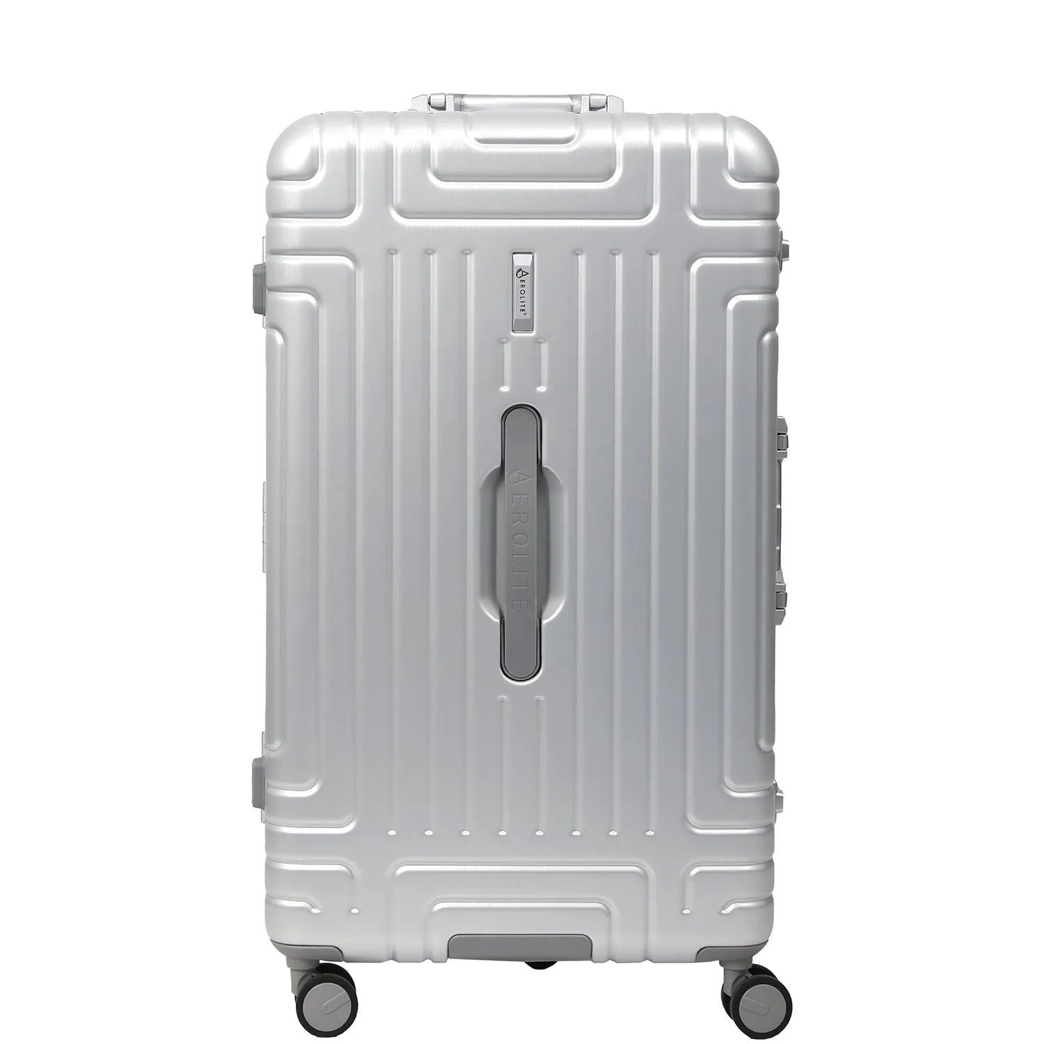 Aerolite Aluminium Zipperless PP Trunk, Premium Trunk Suitcase, TSA Latch-Lock, Aluminium Frame, Silent Hinomoto Wheels, 97.6L Large Luggage
