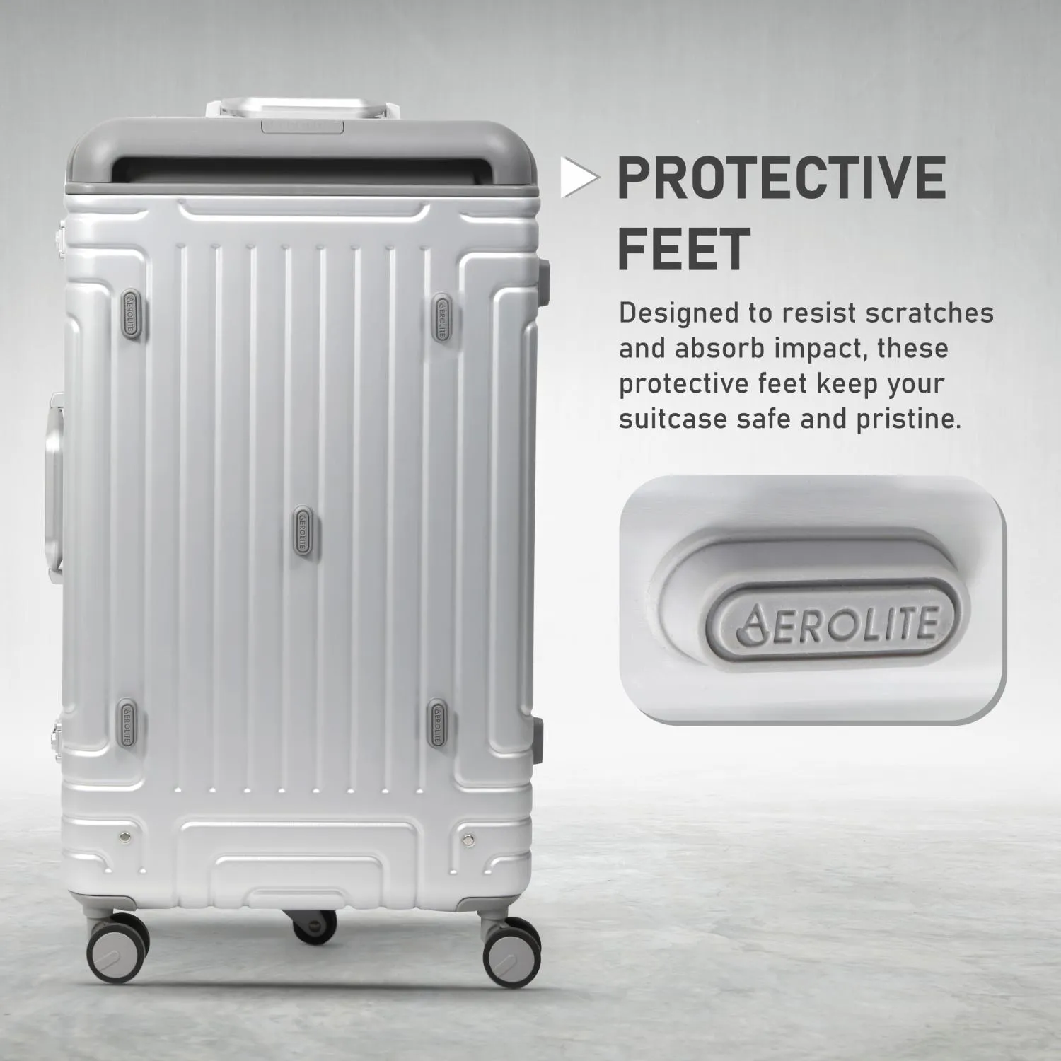 Aerolite Aluminium Zipperless PP Trunk, Premium Trunk Suitcase, TSA Latch-Lock, Aluminium Frame, Silent Hinomoto Wheels, 97.6L Large Luggage