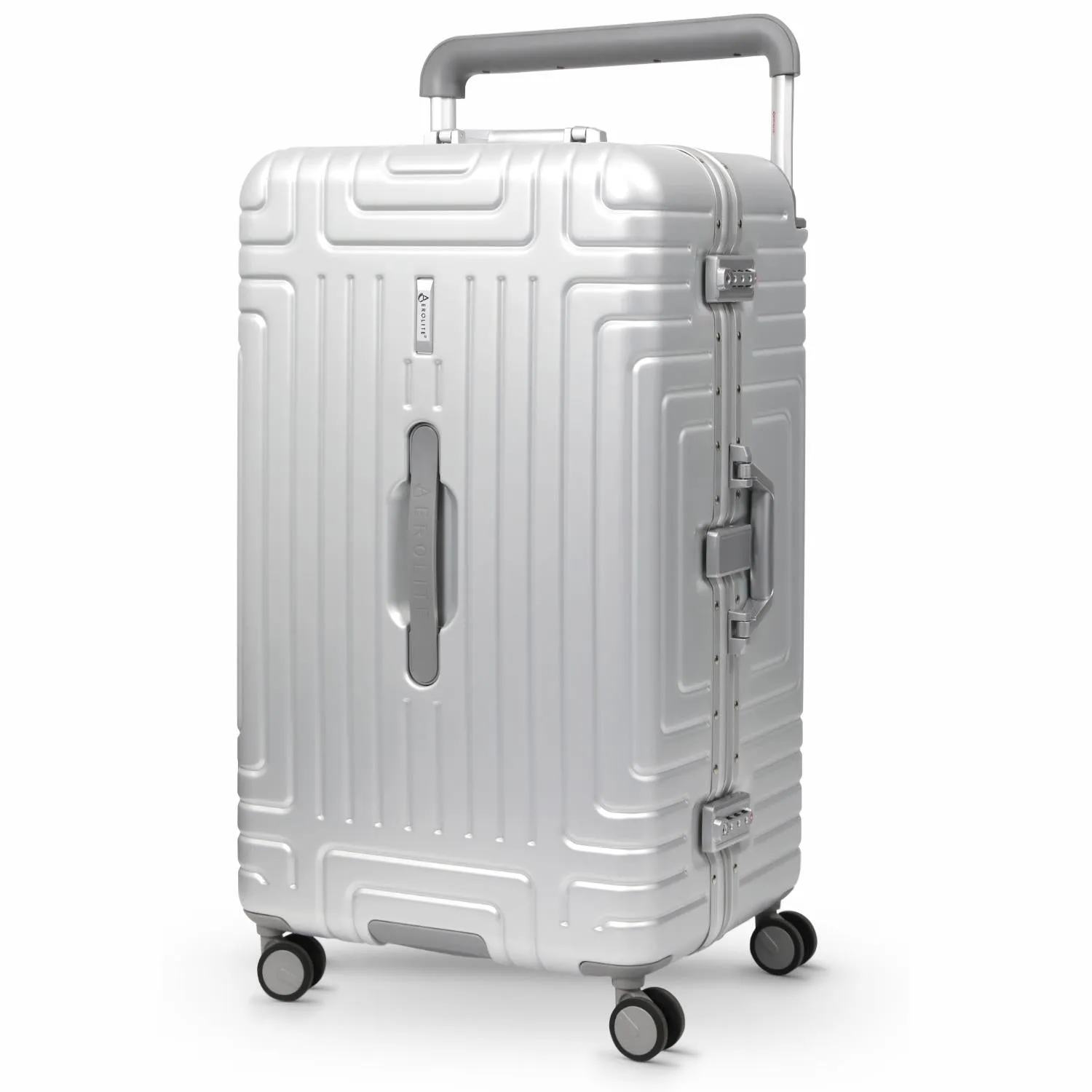 Aerolite Aluminium Zipperless PP Trunk, Premium Trunk Suitcase, TSA Latch-Lock, Aluminium Frame, Silent Hinomoto Wheels, 97.6L Large Luggage
