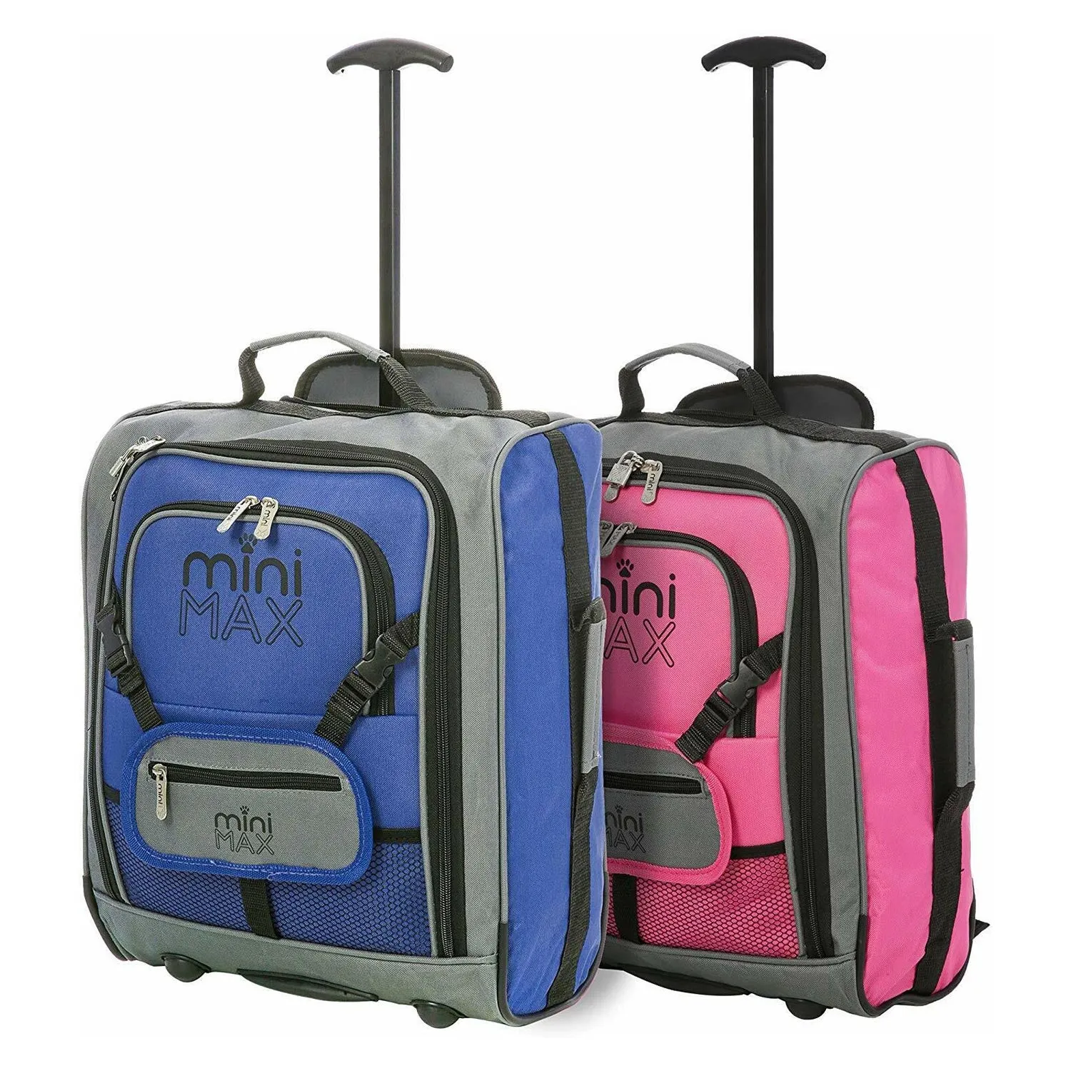 Aerolite MiniMAX (45x36x20cm) Easyjet Cabin Size Under Seat Carry On Suitcase with Backpack and Pouch, 2 Years Warranty