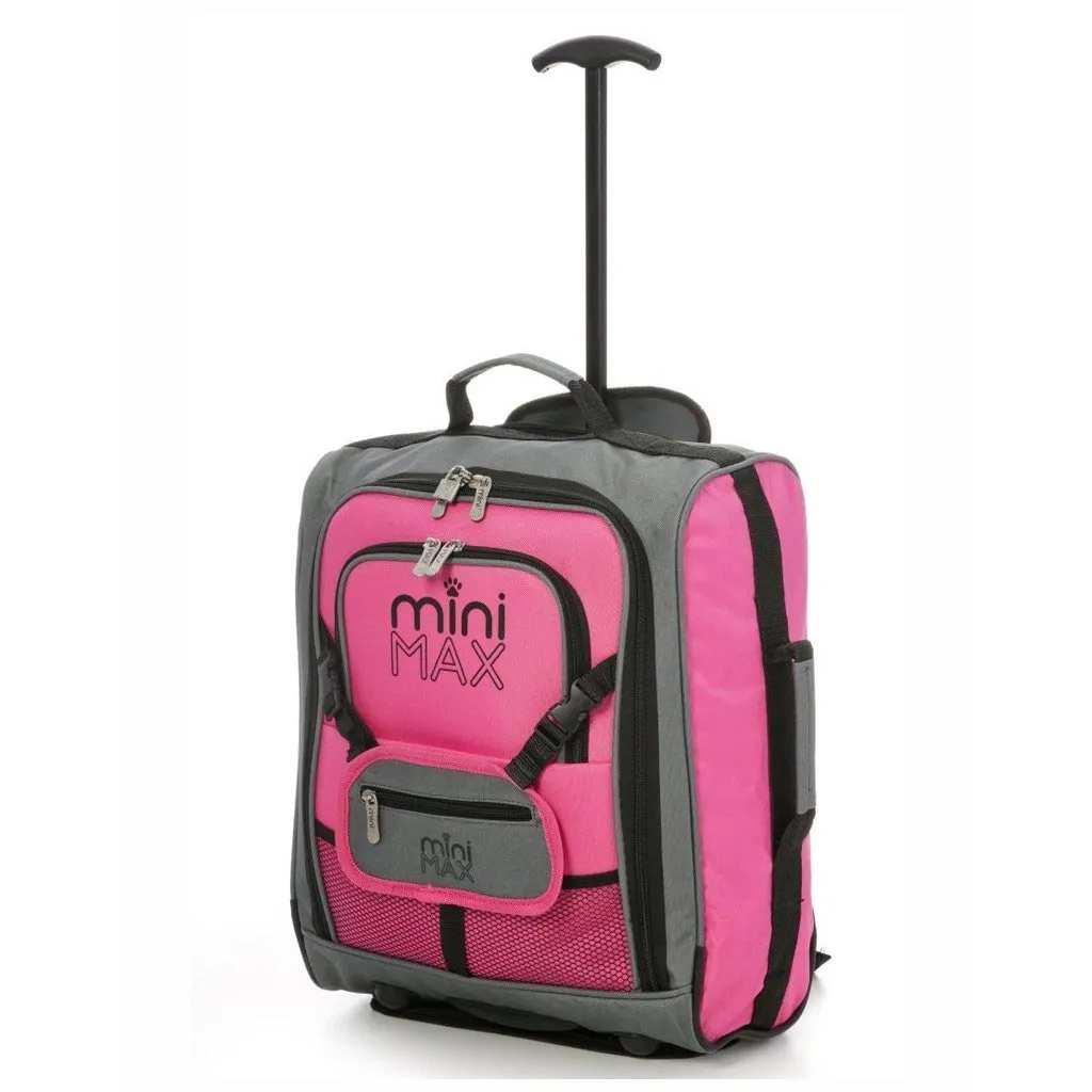 Aerolite MiniMAX (45x36x20cm) Easyjet Cabin Size Under Seat Carry On Suitcase with Backpack and Pouch, 2 Years Warranty