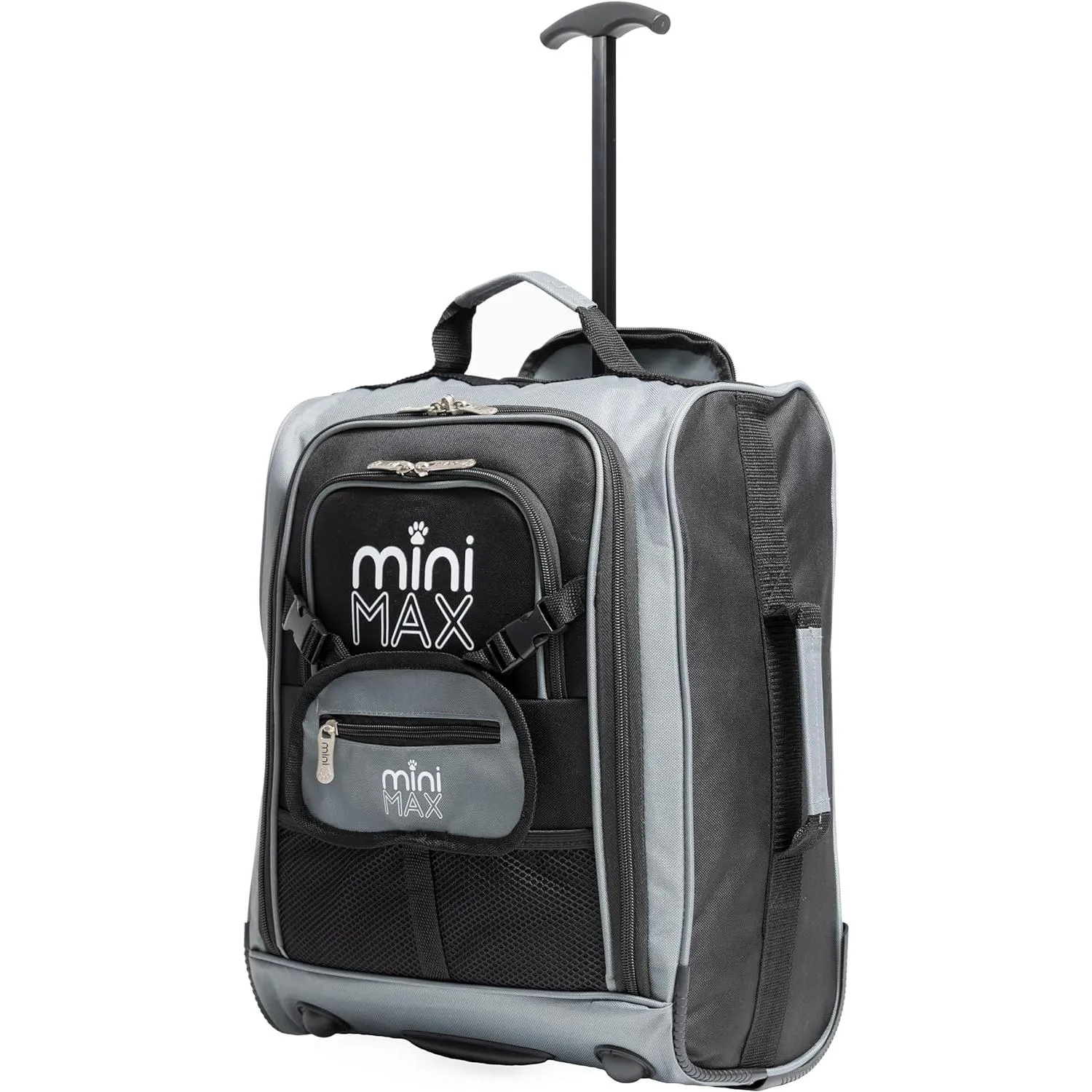Aerolite MiniMAX (45x36x20cm) Easyjet Cabin Size Under Seat Carry On Suitcase with Backpack and Pouch, 2 Years Warranty