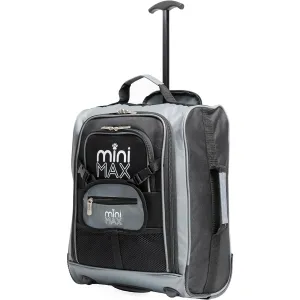 Aerolite MiniMAX (45x36x20cm) Easyjet Cabin Size Under Seat Carry On Suitcase with Backpack and Pouch, 2 Years Warranty
