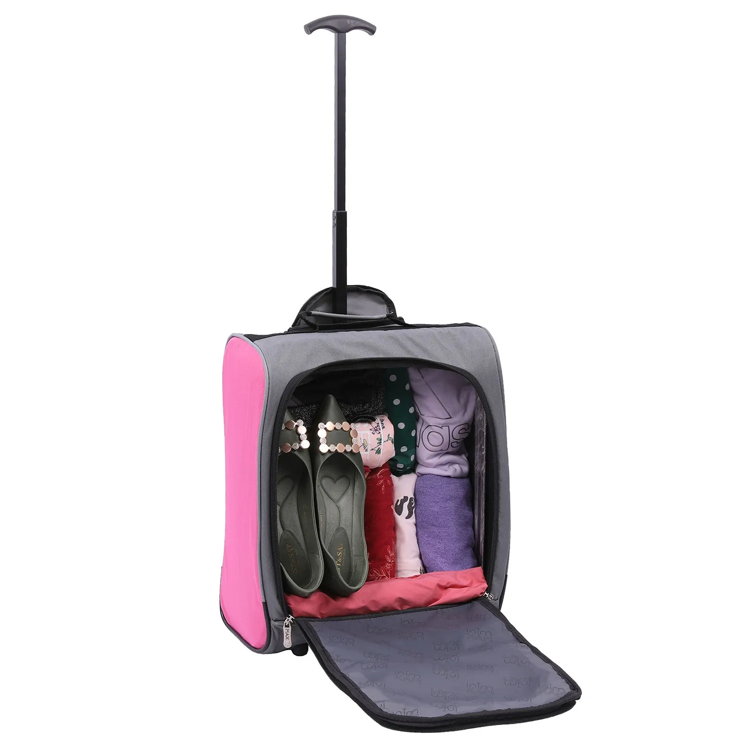 Aerolite MiniMAX (45x36x20cm) Easyjet Cabin Size Under Seat Carry On Suitcase with Backpack and Pouch, 2 Years Warranty