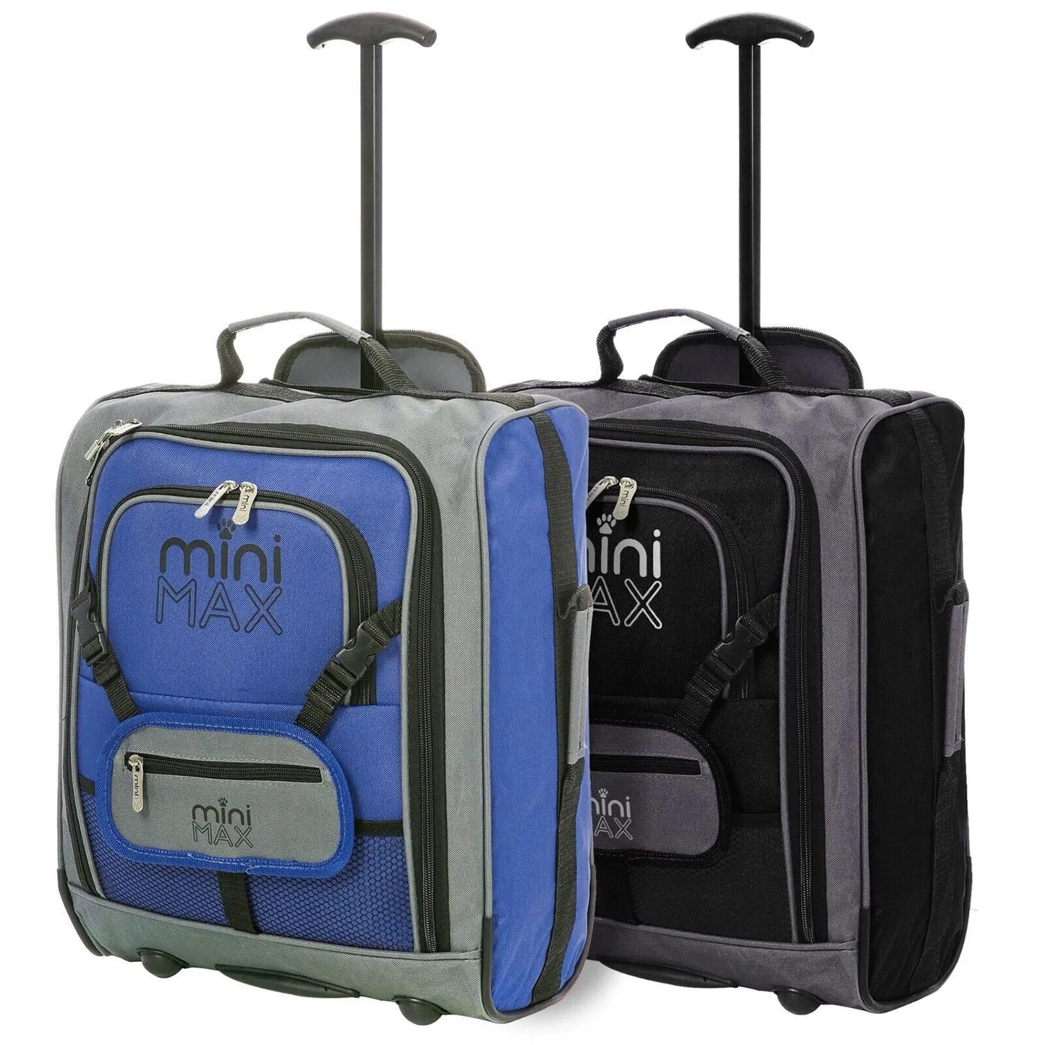 Aerolite MiniMAX (45x36x20cm) Easyjet Cabin Size Under Seat Carry On Suitcase with Backpack and Pouch, 2 Years Warranty