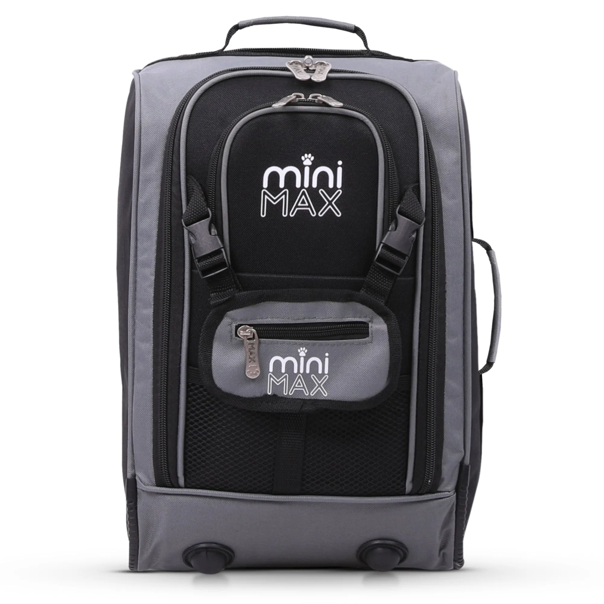 Aerolite MiniMax Ryanair Maximum 40x20x25cm Size Cabin Hand Luggage, 20L Under Seat Trolley Backpack With Wheels, 2 Year Warranty