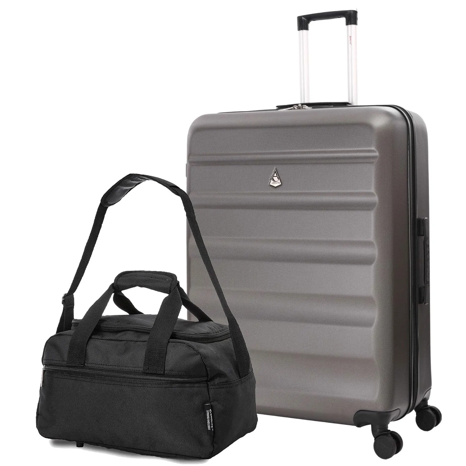 Aerolite Ryanair Plus Bundle, 29" Large Lightweight Hard Shell Luggage Suitcase 127L   Ryanair Maximum Holdall Underseat Cabin Bag (40x20x25cm)