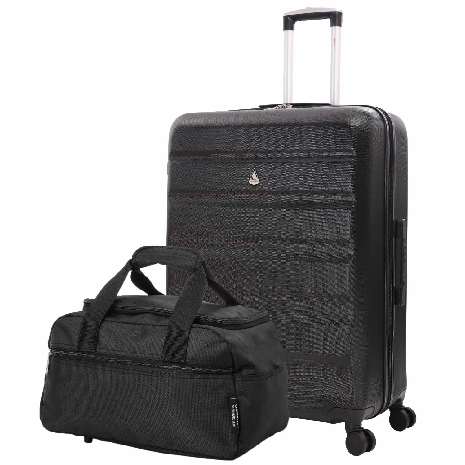 Aerolite Ryanair Plus Bundle, 29" Large Lightweight Hard Shell Luggage Suitcase 127L   Ryanair Maximum Holdall Underseat Cabin Bag (40x20x25cm)