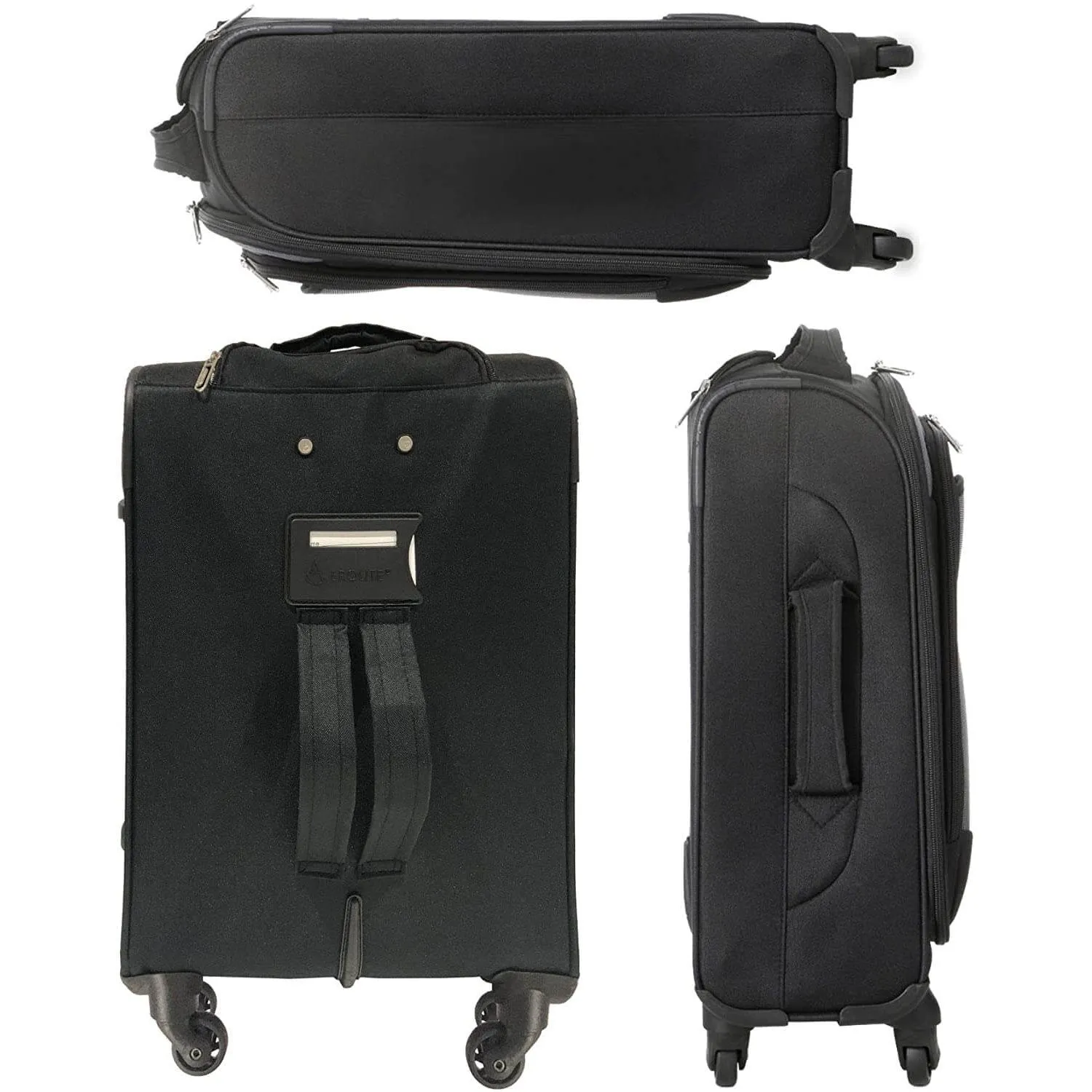 Aerolite Ryanair Priority Boarding Cabin Lightweight 2 Piece Carry On Hand Cabin Luggage Set Bundle - 55x35x20cm Suitcase   40x20x25cm Holdall