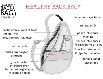 AmeriBag Healthy Back Bag Distressed Nylon X-Small