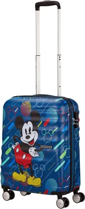 American Tourister Disney Wavebreaker Carry-On Spinner Luggage - Mickey Future Pop
