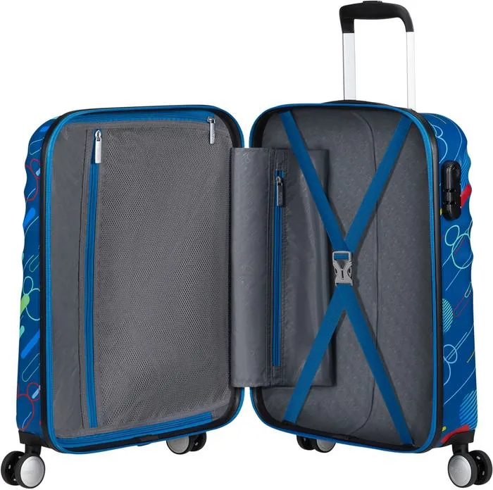American Tourister Disney Wavebreaker Carry-On Spinner Luggage - Mickey Future Pop