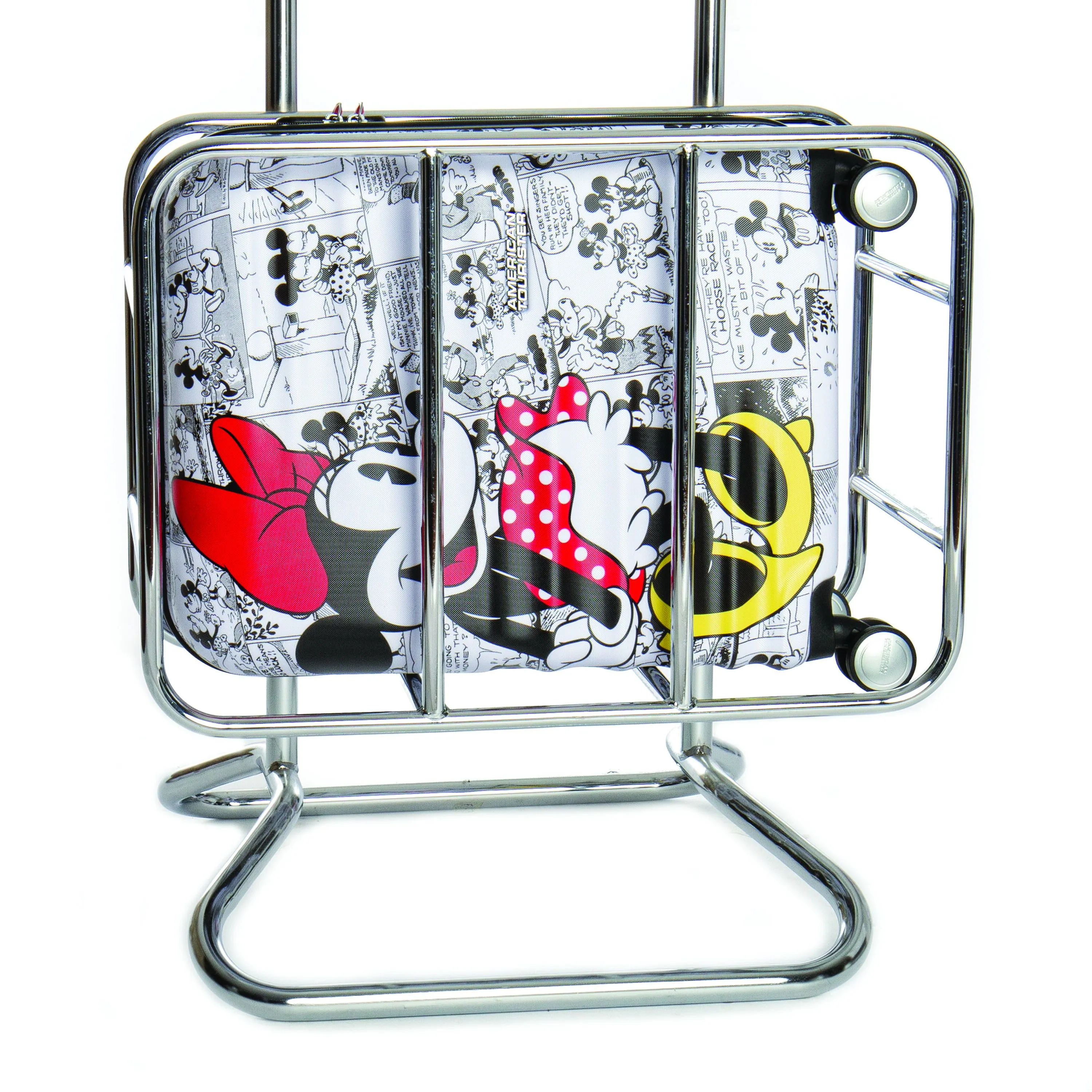 American Tourister Disney Wavebreaker Carry-On Spinner Luggage - Minnie Comics White
