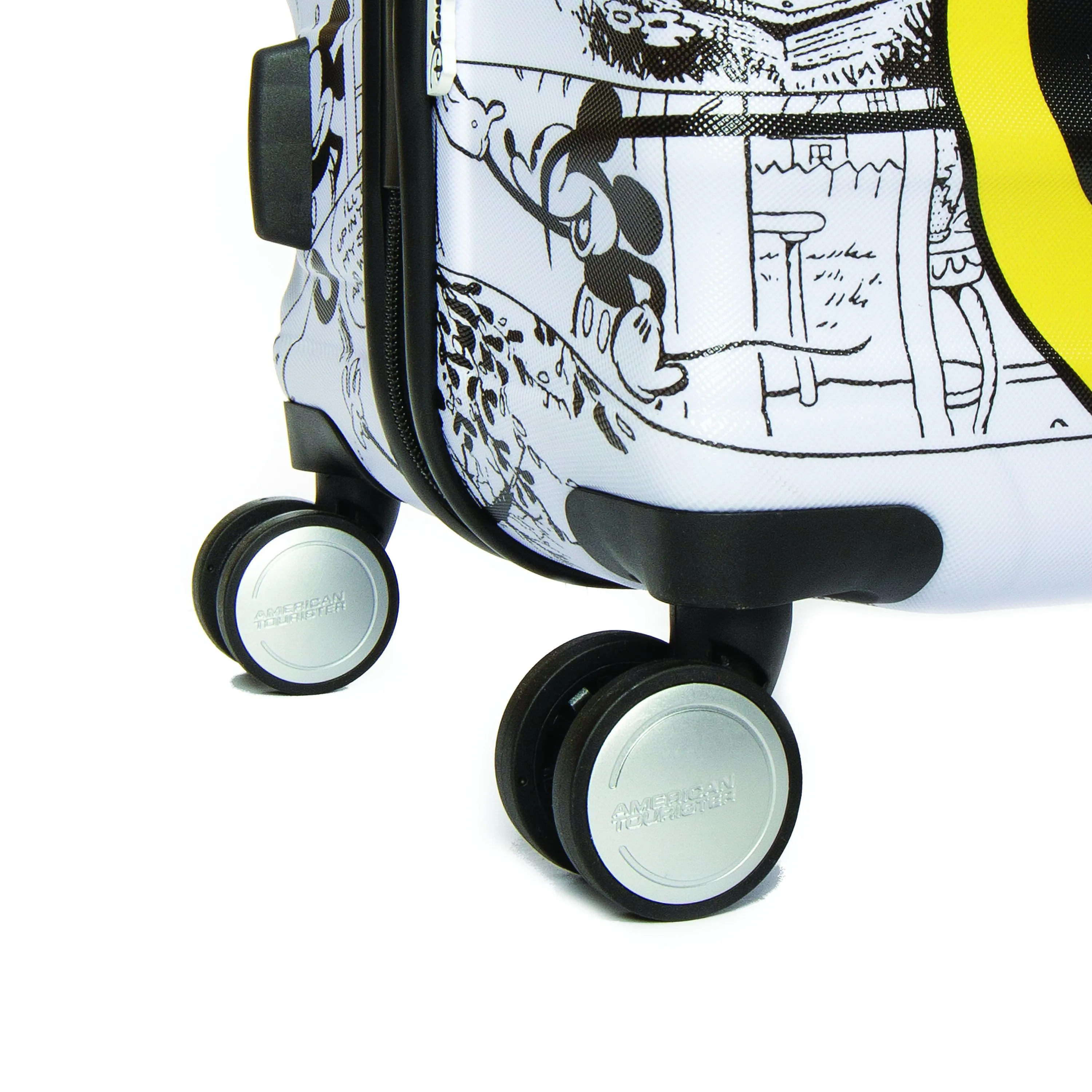 American Tourister Disney Wavebreaker Carry-On Spinner Luggage - Minnie Comics White
