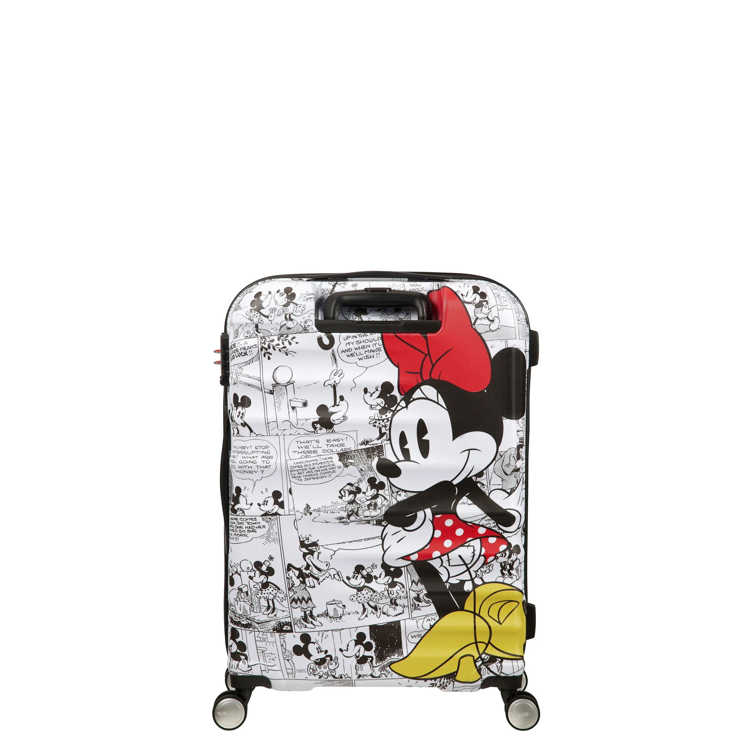 American Tourister Disney Wavebreaker Spinner Medium Luggage - Minnie Comics White