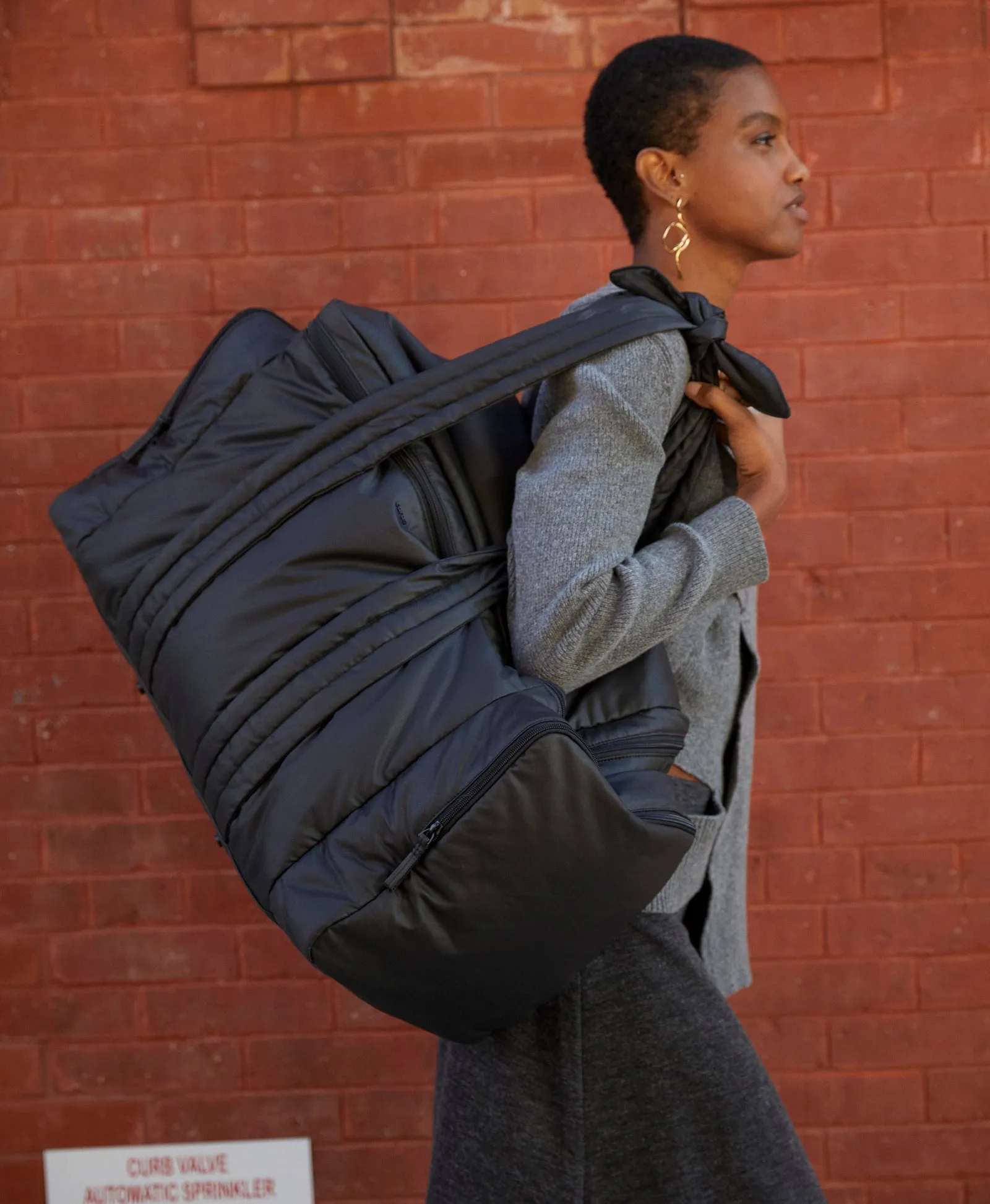 Caraa Baby Hospital Bag | Black Organic Cotton
