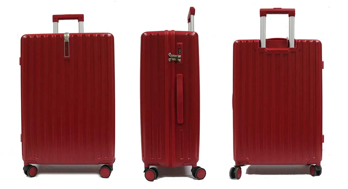 Cotton Candy Polycarbonate Luggage with 8 Spinner Wheels