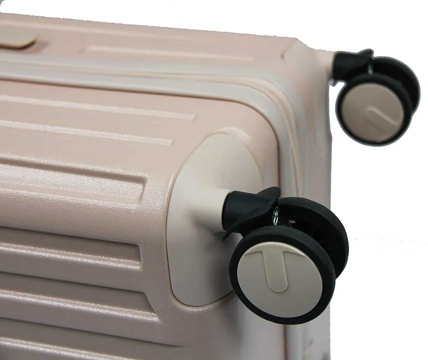 Cotton Candy Polycarbonate Luggage with 8 Spinner Wheels