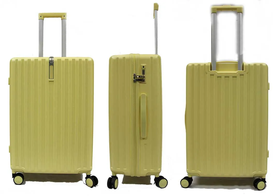Cotton Candy Polycarbonate Luggage with 8 Spinner Wheels
