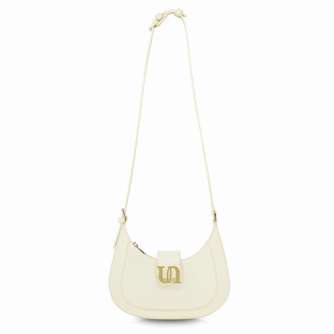 Crescent Shoulder Bag - Greenland White