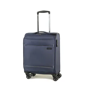 Deluxe Lite Soft Lightweight Cabin Suitcase 55cm - Navy