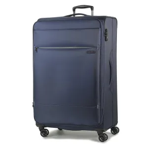 Deluxe Lite Soft Lightweight Large Suitcase 83cm - Navy