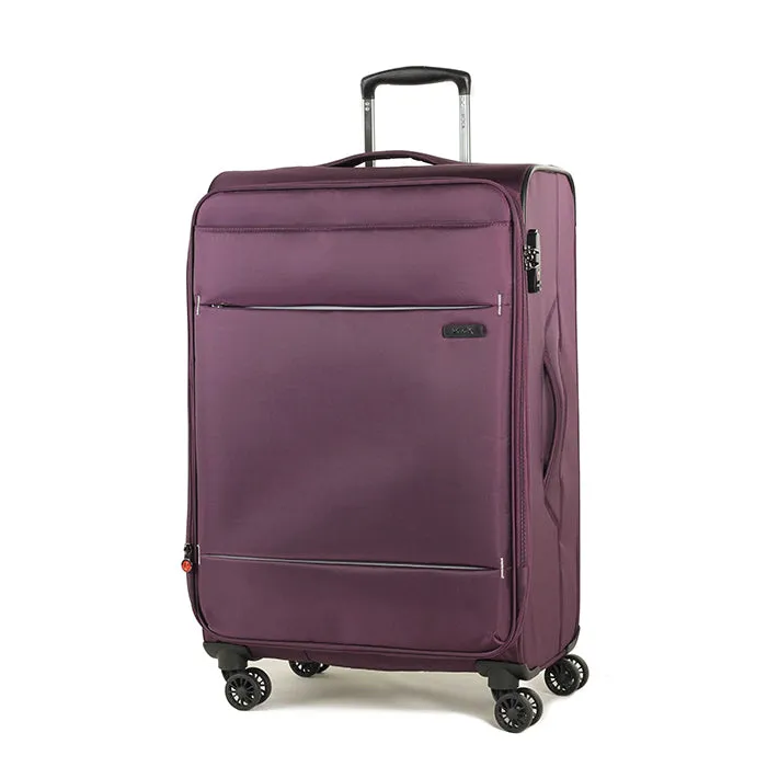 Deluxe Lite Soft Lightweight Medium Suitcase 72cm - Purple