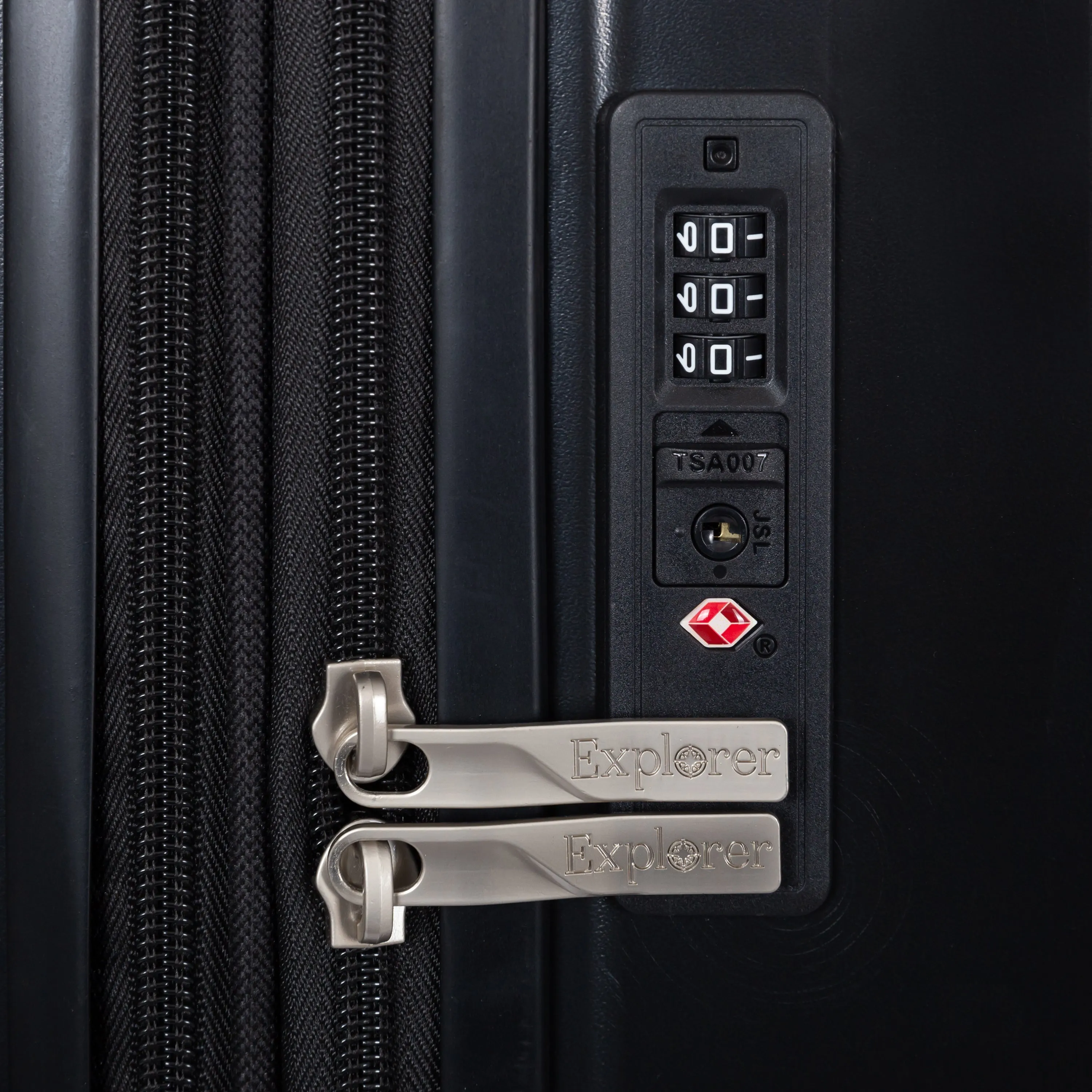 Explorer Passport Anti-Theft Expandable 2-Piece Luggage Set (Carry-On and Medium)