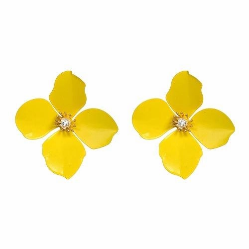 Fashion Women Big Flower Design Statement Earring