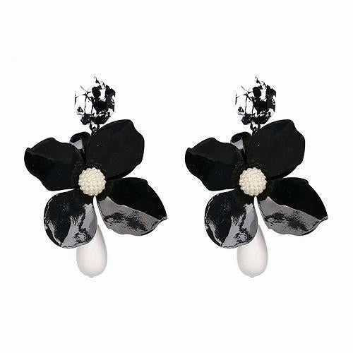 Fashion Women Big Flower Design Statement Earring
