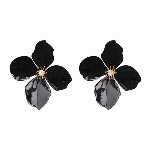 Fashion Women Big Flower Design Statement Earring