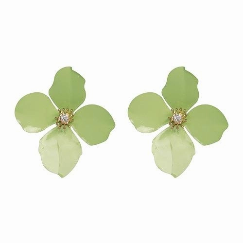 Fashion Women Big Flower Design Statement Earring