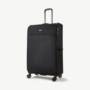 Georgia Expandable Soft Extra Large Suitcase 90cm - Black