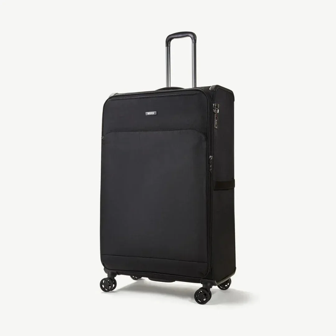 Georgia Expandable Soft Extra Large Suitcase 90cm - Black