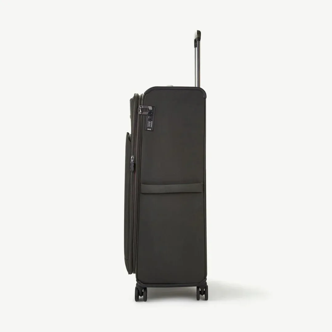 Georgia Expandable Soft Extra Large Suitcase 90cm - Black