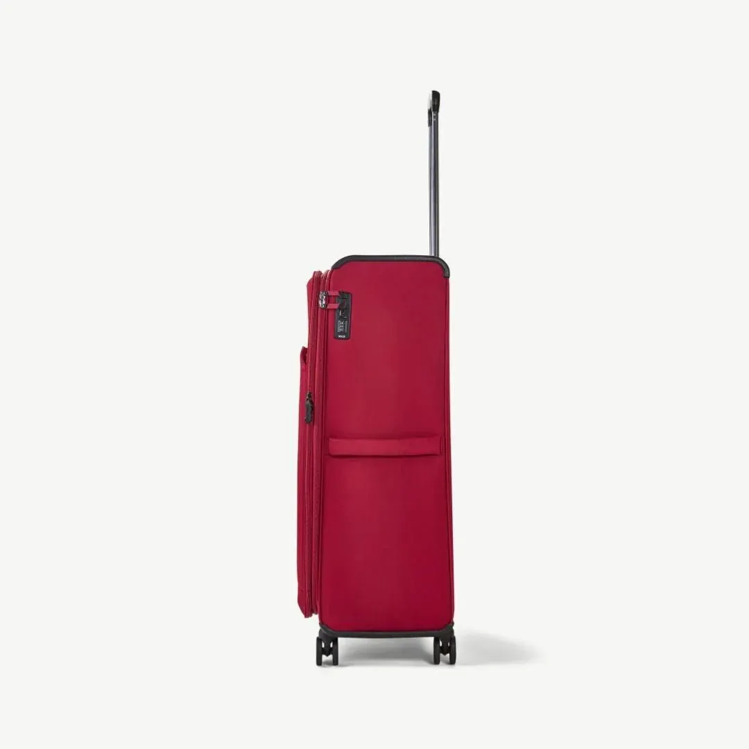 Georgia Expandable Soft Extra Large Suitcase 90cm - Burgundy
