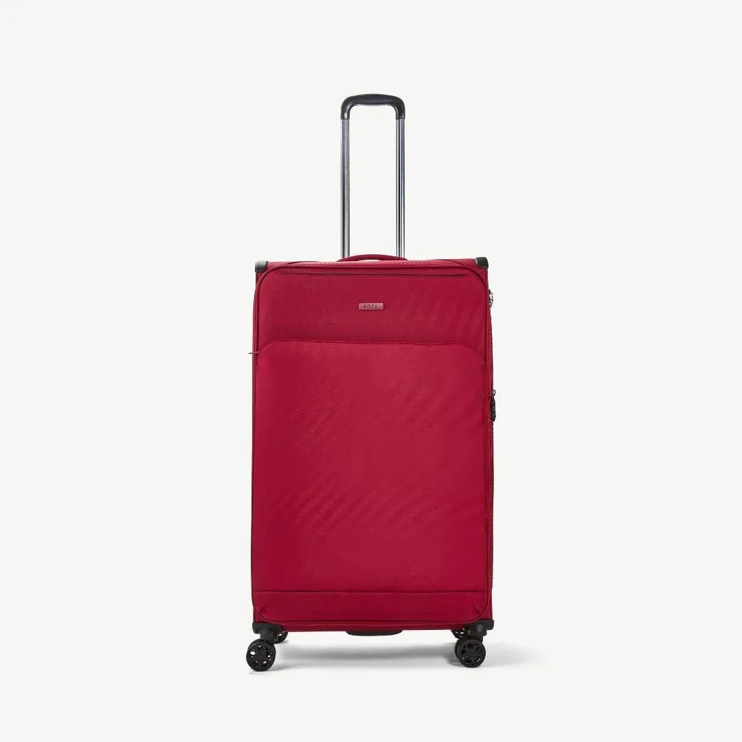 Georgia Expandable Soft Extra Large Suitcase 90cm - Burgundy
