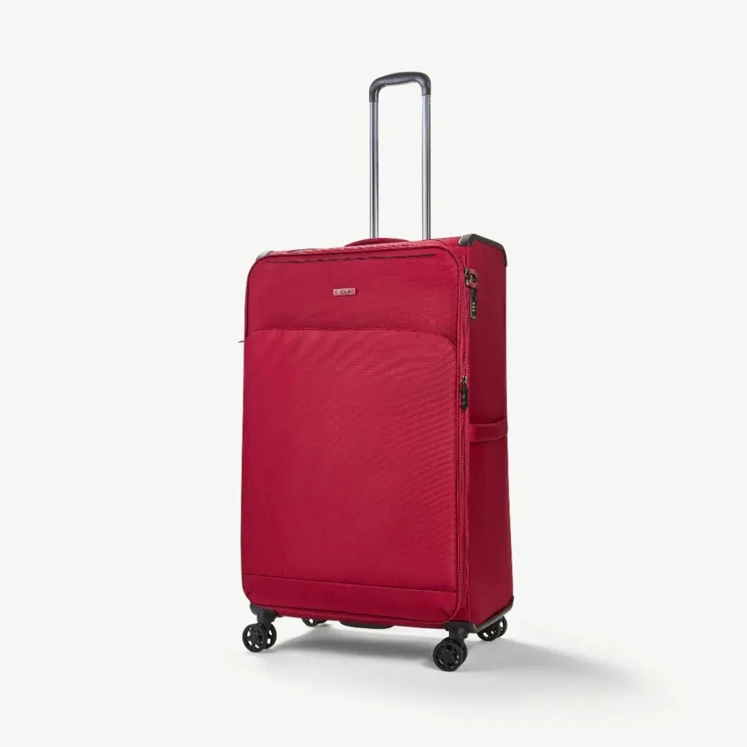Georgia Expandable Soft Extra Large Suitcase 90cm - Burgundy