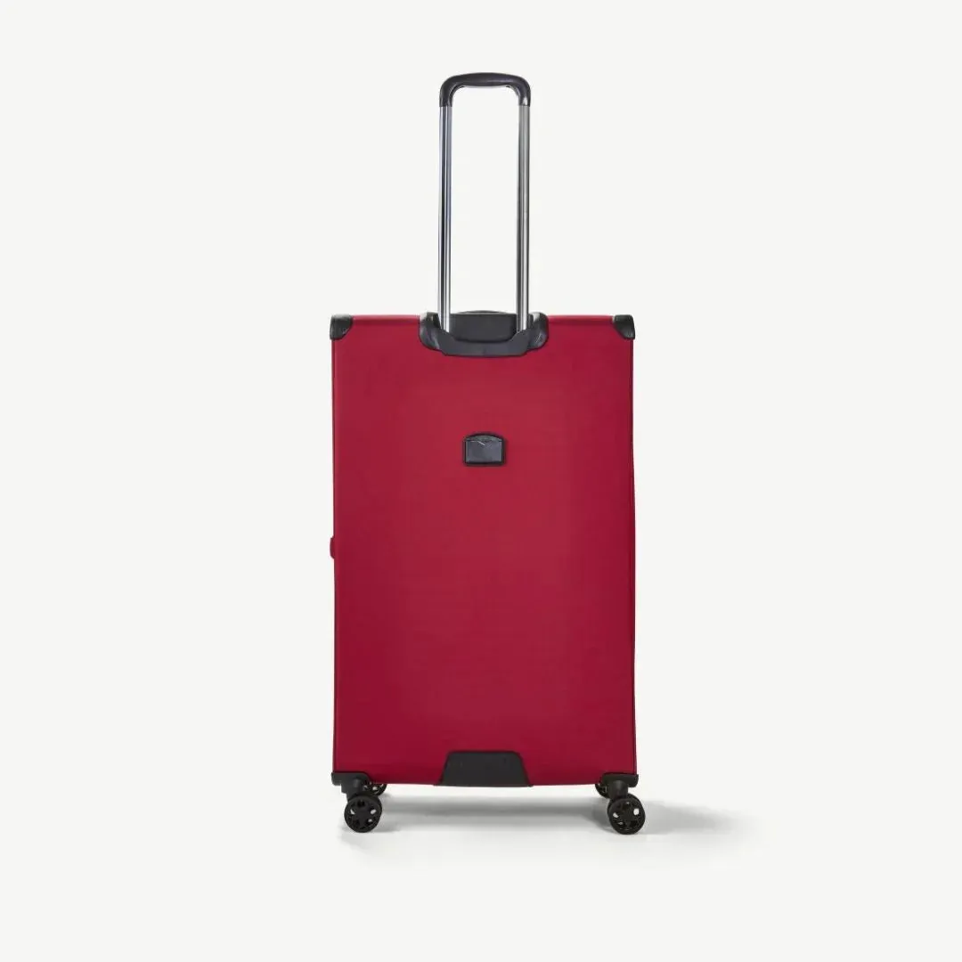 Georgia Expandable Soft Extra Large Suitcase 90cm - Burgundy