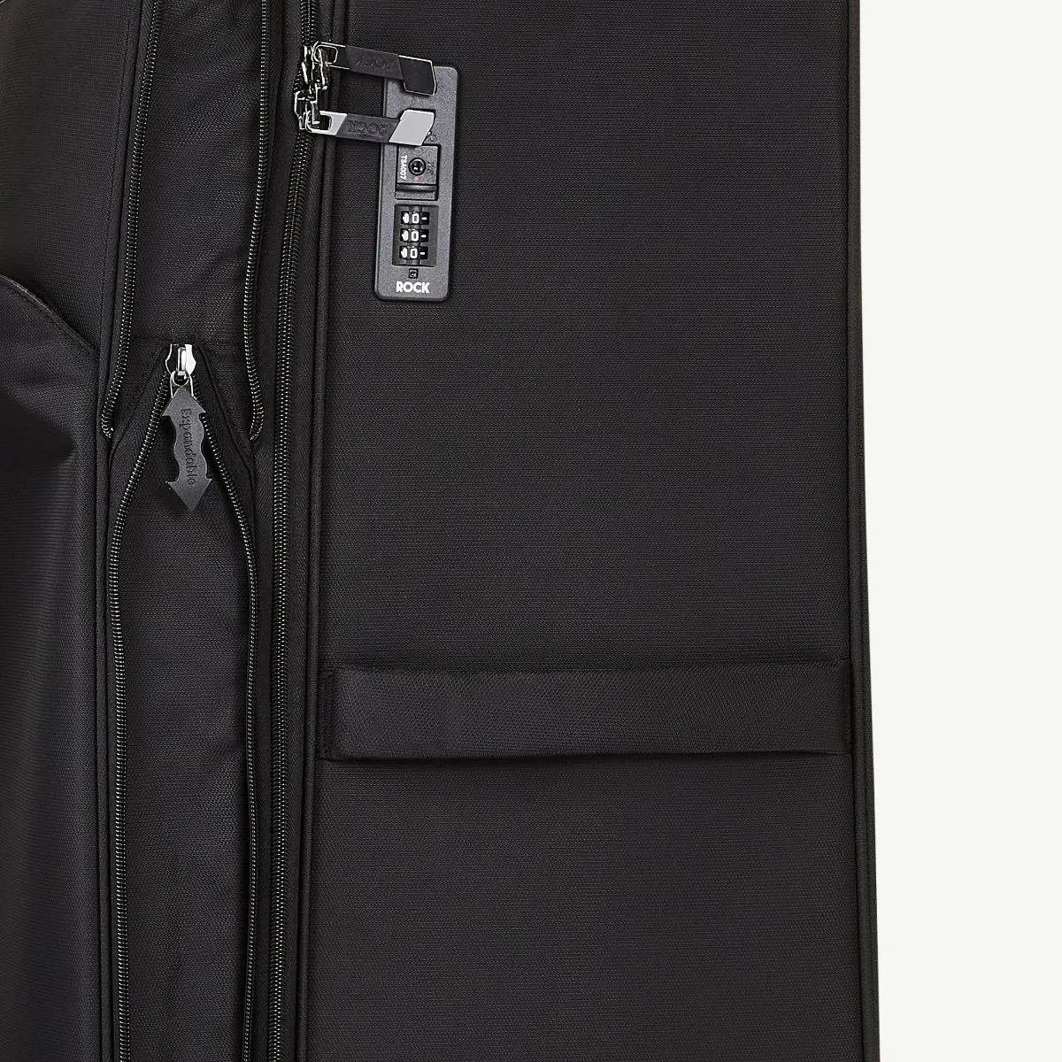 Georgia Expandable Soft Large Suitcase 80cm - Black