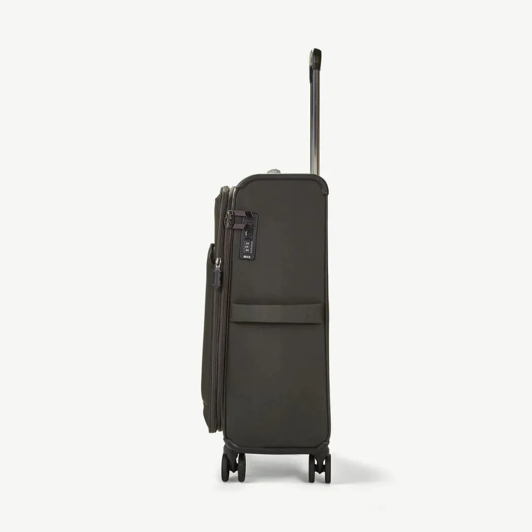 Georgia Expandable Soft Medium Suitcase 70cm - Black