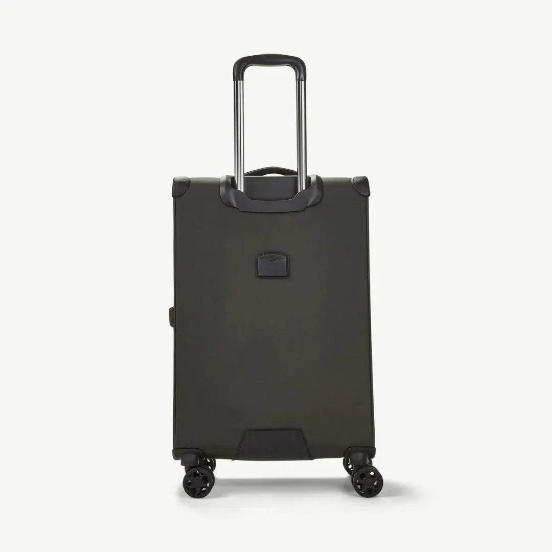 Georgia Expandable Soft Medium Suitcase 70cm - Black