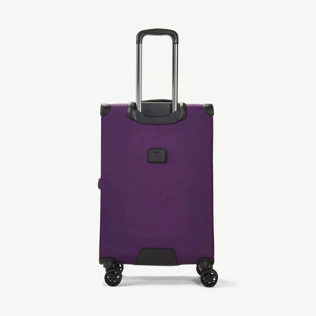 Georgia Expandable Soft Medium Suitcase 70cm - Purple