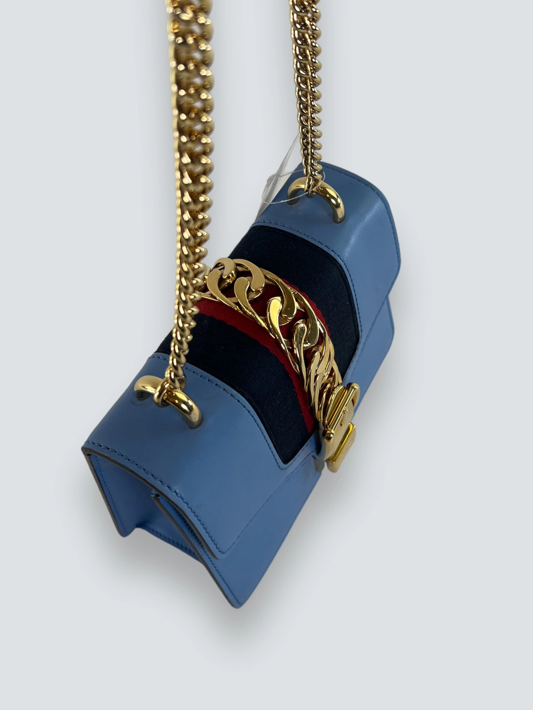 Gucci ' Sylvie' Baby Blue Chain Crossbody