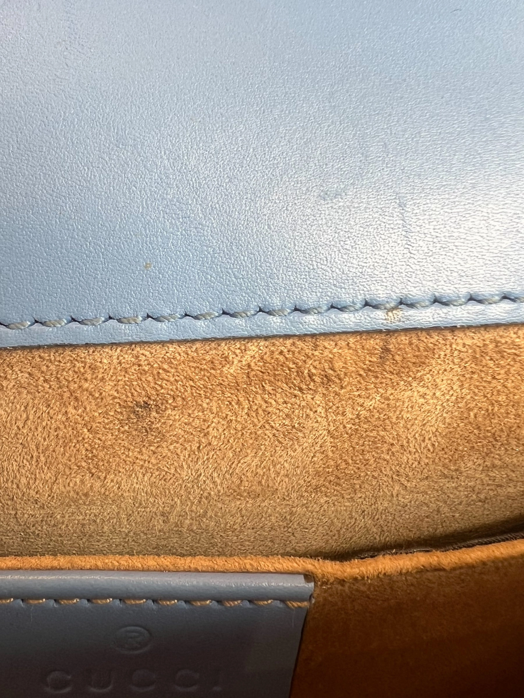 Gucci ' Sylvie' Baby Blue Chain Crossbody