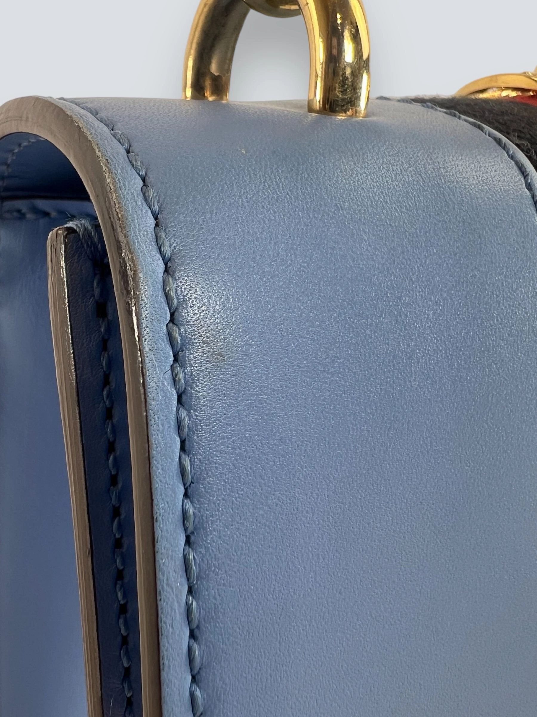 Gucci ' Sylvie' Baby Blue Chain Crossbody