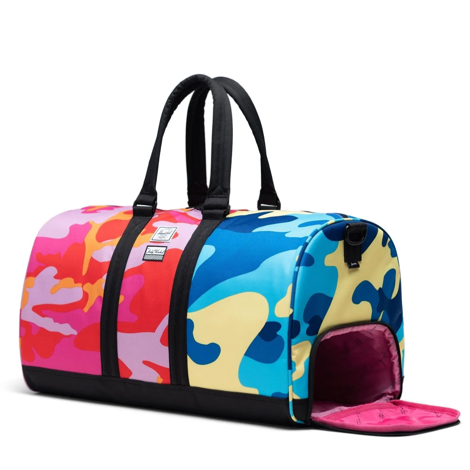 Herschel Supply Co. Novel Duffle - Andy Warhol Pink/Blue Camo Print