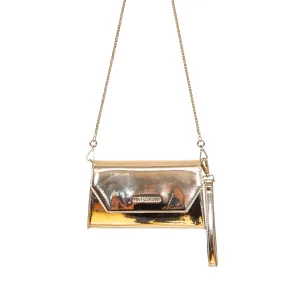 Just Cavalli Women's Metallic Clutch with Chain Strap