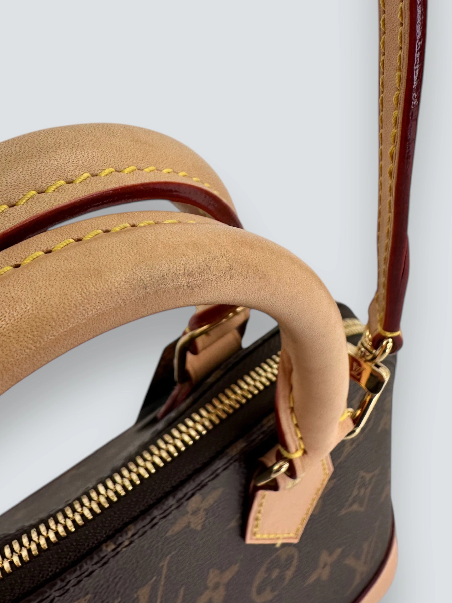 Louis Vuitton Monogram Canvas & Leather Alma BB - C.T initials
